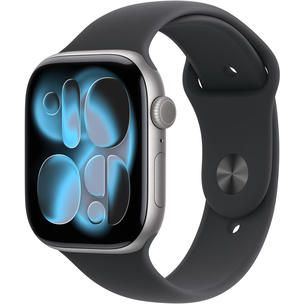 Apple Watch 11, GPS + Cellular, 46 mm, Rose Gold Aluminium Case, Light Blush Sport Band - M/L — imaginea 4